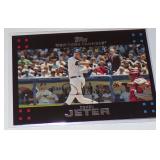 2007 Topps Derek Jeter w/Mickey Mantle & George
