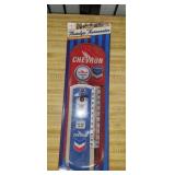 Metal Chevron Gasoline Thermometer