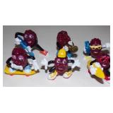 (6) Vintage California Raisins Toy Action Figures