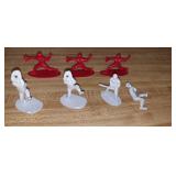 Vintage Plastic Baseball Toy Figurines