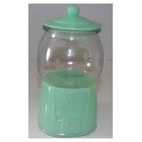 Jadeite Green 8' Tall 5 Cent Gumball Glass Cookie