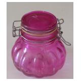 Pink Jar with Locking Lid
