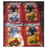 (4) McDonald's Fast Macs Toy Cars - Complete Set