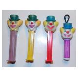 Clown Pez Dispensers Different Variations & Lip