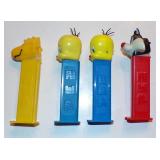 (4) Vintage Pez Dispensers - Woodstock, Tweety