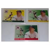 (3) Mickey Mantle Topps Home Run History Baseball