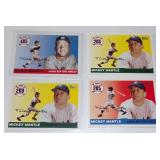 (4) Mickey Mantle Topps Home Run History Baseball