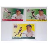 (3) Mickey Mantle Topps Home Run History Baseball