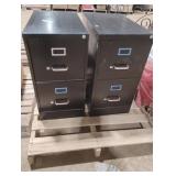2 small file cabinets. Has keys 15 x 28 x 25