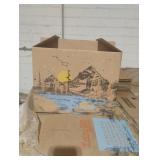 Cardboard boxes. Approximately 300