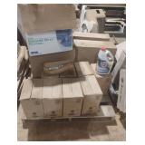 Hoover stain remover, plastic bowls and  plastic