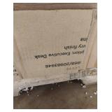 Medina bookcase, sauder cherry executive desk and