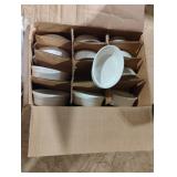 Ceramic bowls and plastic bags