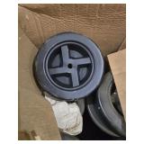 110-qty Plastic Wheels 9"x3"