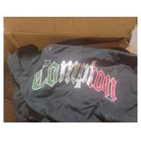 Moist towlettes, Compton tshirts, bras and