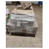 Pallets of boxes. Approximately 150
