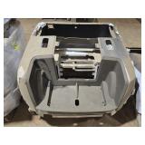 3 Plastic Gocart Bodies 2-White & 1-Silver