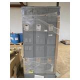 Gray Lockers 84"T x 36"W 18"D