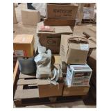 Food trays, rubber bands, industrial cleaner and