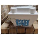 22 qt foam coolers and 24 weider two-tier weight