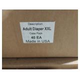 Adult XXL diapers. 1000 total