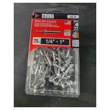 Cobra 1" x 1/4" Nail-Drive Anchor 383E 75 ct