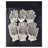 6 pair of gloves, garden gloves, work gloves