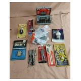 Drill bits, lamp socket and more.....