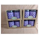 Silicone wrapped glassware. 4-2 packs. 17 fl. oz