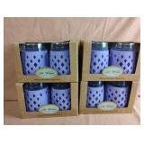 Silicone wrapped glassware. 4-2 packs. 17 fl. oz