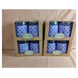 Silicone wrapped glassware. 4-2 packs. 17 fl. oz