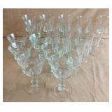 Fostoria Crystal goblets. 18 pieces total