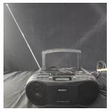 Sony small radio cassette CD player, radio works.