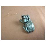 Hudson pewter dog figurine .5" tall