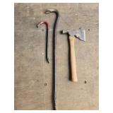 Hatchet & 2 Pry Bars