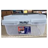 Hefty 40 qt plastic storage box