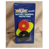 Battery terminal protectors. 8 sets