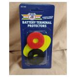 Battery terminal protectors. 8 sets