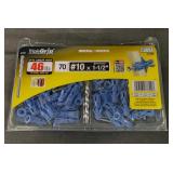TRIPLE GRIP 10 x 1-1/2 in. Plastic Self-Drilling