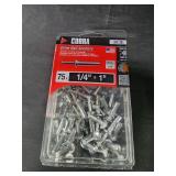 Cobra 1" x 1/4" Nail-Drive Anchor 383E 75 ct