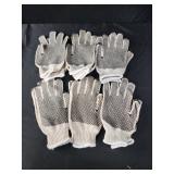6 pair of gloves, garden gloves, work gloves