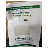 Wireless floor mat alarm for the elderly