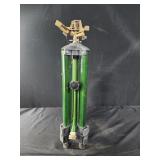 Orbit Brass Impact Sprinkler on an Adjustable