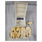 Vintage Baby Shoes & Rattle