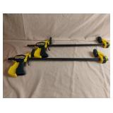 Quick change quick-grip bar clamp-spreaders