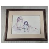 Jan Hagara Hand Signed Print Entitled "Larka"