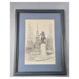 Old North Church Print By C.M. Goff 13ï¿½"x 17ï¿½"