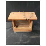 Wooden bird feeder