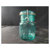 vintage Ball Ideal blue Bicentennial glass mason