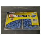TRIPLE GRIP 10 x 1-1/2 in. Plastic Self-Drilling